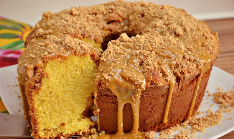 receita de bolo de paçoca