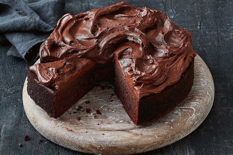 bolo de chocolate com água quente