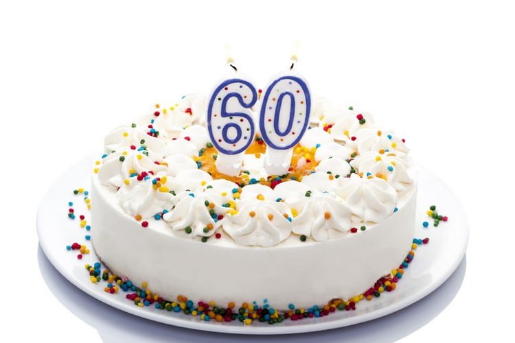 bolo para aniversário de 60 anos