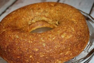 bolo com banana da terra