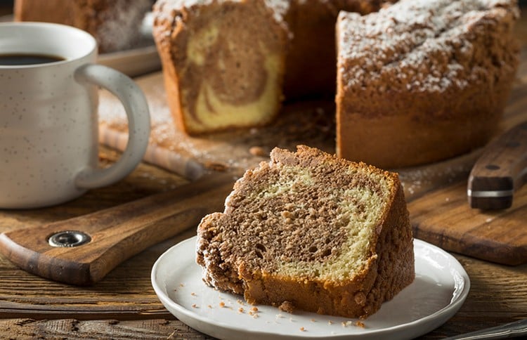 bolo para café da manhã