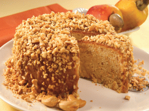 bolo de castanha de caju