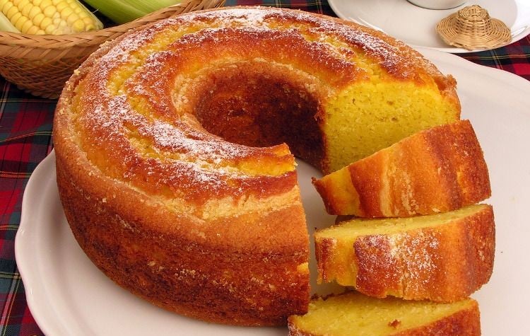 bolo de bagaço de milho