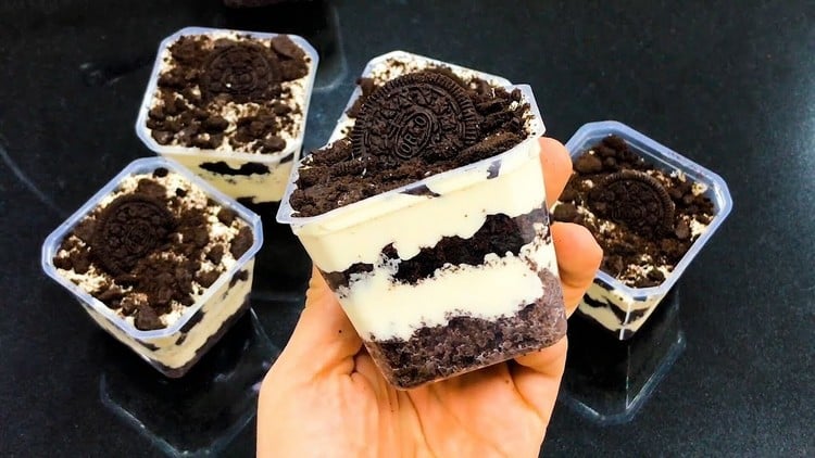 bolo de pote de Oreo