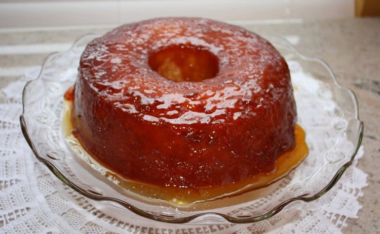 bolo de aipim caramelizado