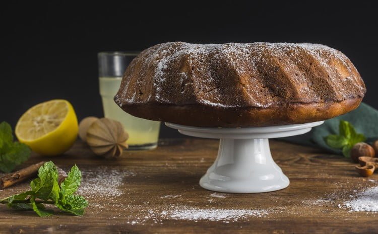 bolo de limão vegano