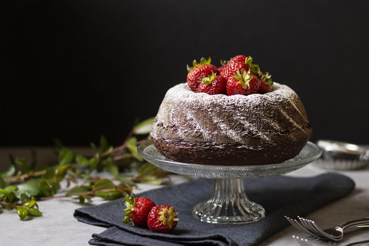 bolo de chocolate com farinha de coco