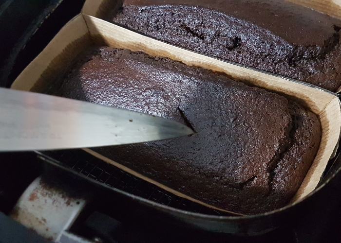 Bolo de massa pronta na airfryer