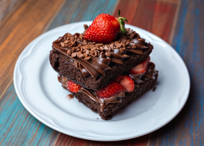 Recheio de morango para bolo de chocolate