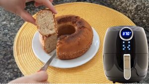 Receita de bolo de banana na airfryer