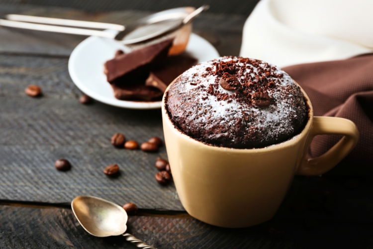 Bolo de caneca sem fermento