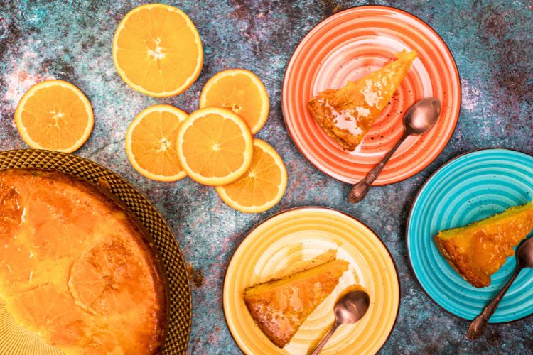 bolo de fubá com laranja