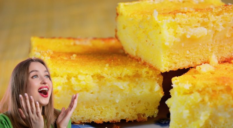 Bolo de milho sem fermento que fica fofinho