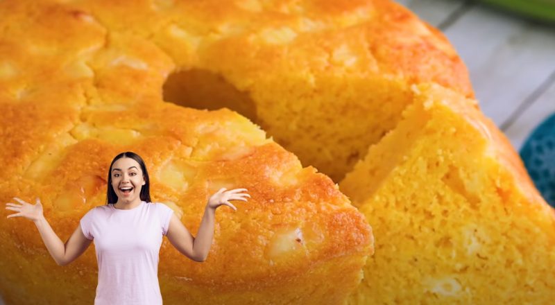 Receita de bolo de milho com flocão