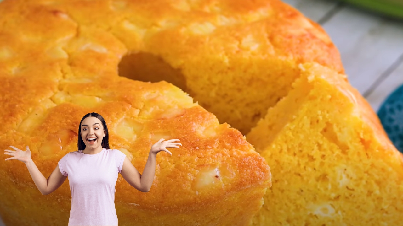 Receita de bolo de milho com flocão