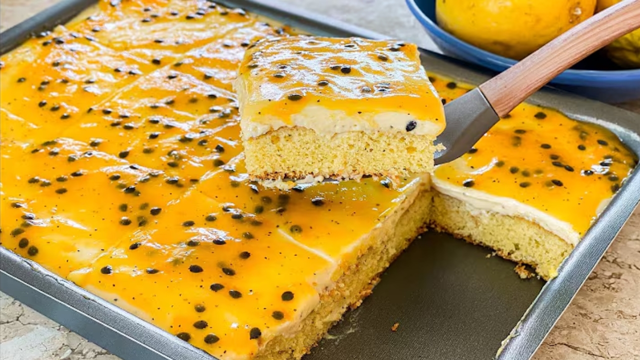 bolo de maracujá fofinho no liquidificador