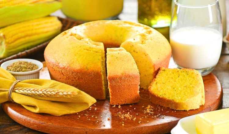 Bolo de milho precisa de fermento