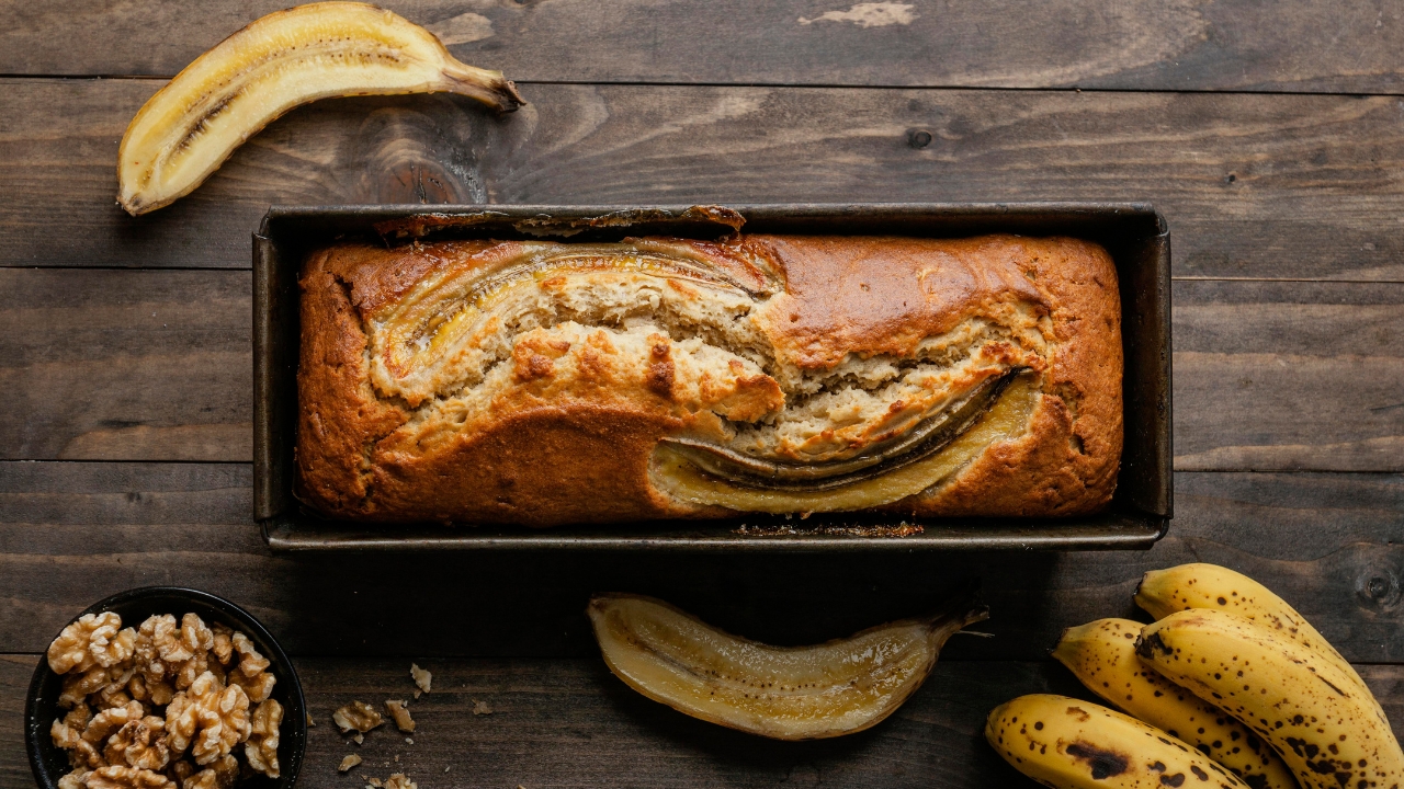 Receita de pão de banana