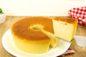 Bolo baeta com leite condensado