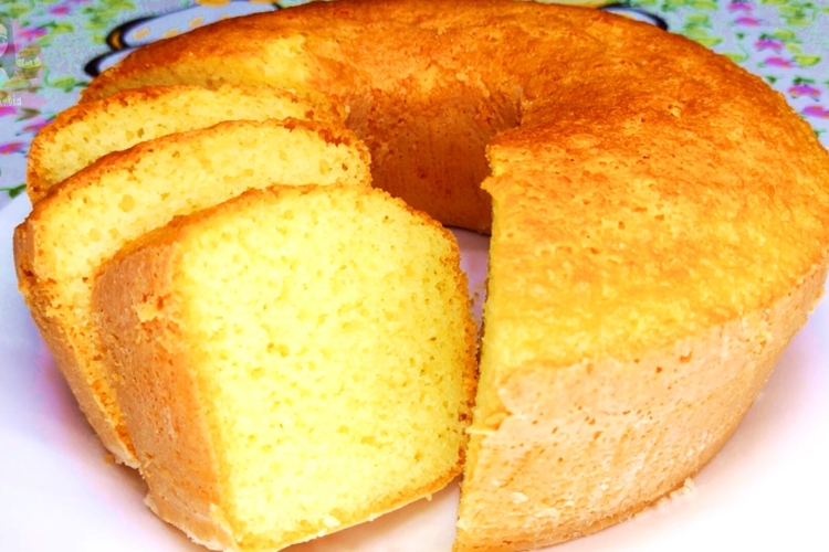Bolo de arroz sem leite