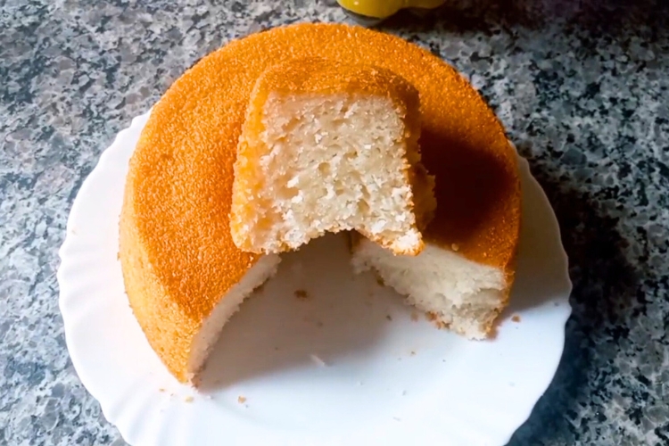 Bolo de arroz sem ovo