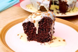 Bolo de chocolate na airfryer