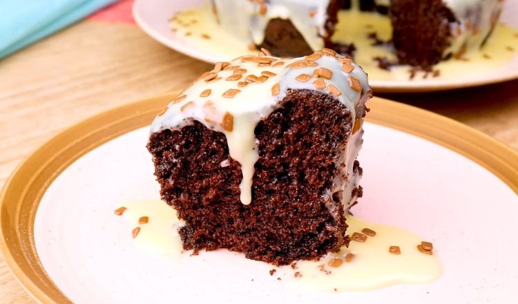 Bolo de chocolate na airfryer