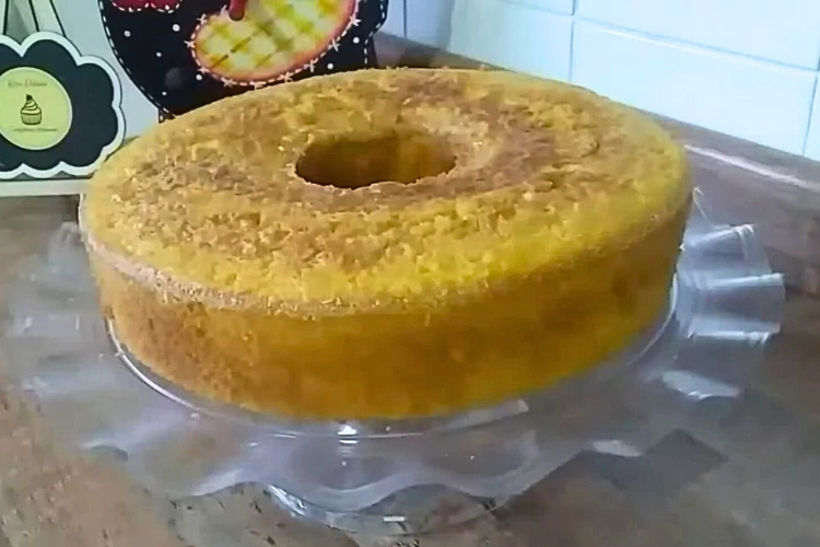 Bolo de milho com leite de coco