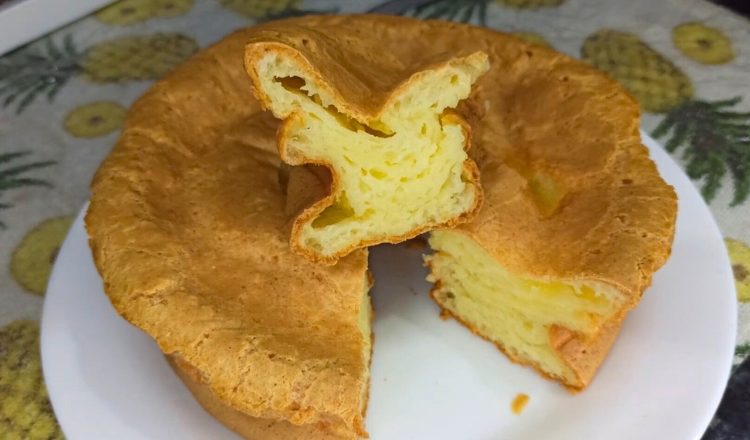 Bolo de tapioca com 3 ingredientes