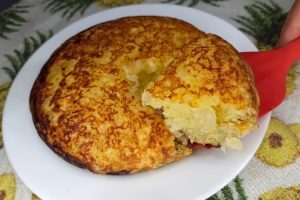 Bolo de tapioca de frigideira