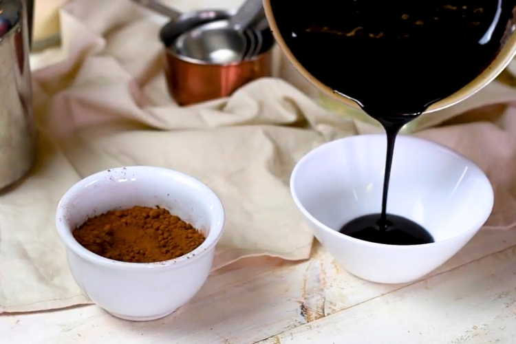 Calda de chocolate vegana