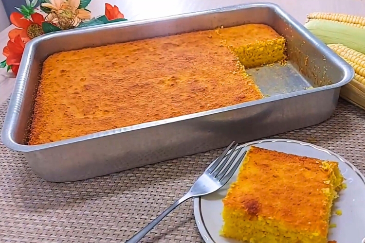 Receita de bolo de milho sem óleo