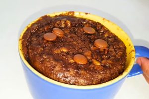 Bolo de caneca fit com 3 ingredientes