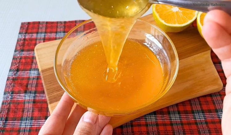 Calda de laranja açucarada simples