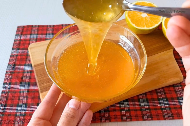 Calda de laranja açucarada simples