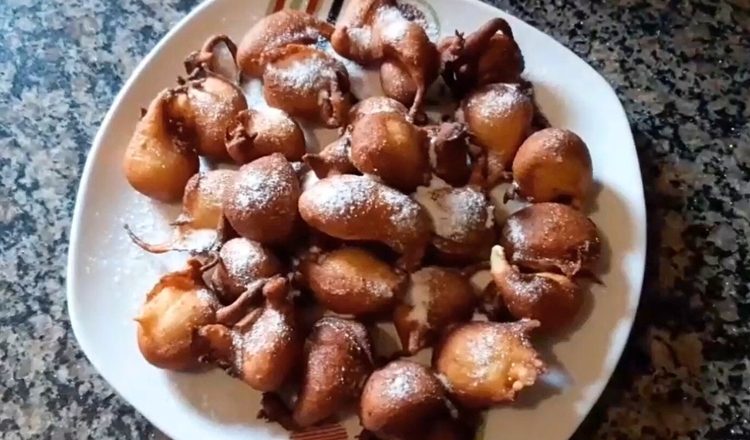 Bolinho de chuva com fermento de pão