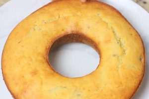 Bolo com banana congelada