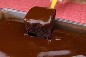 Bolo de chocolate com açúcar mascavo