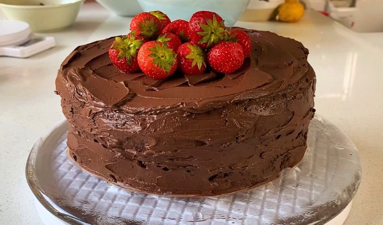 Bolo de chocolate com farinha de amêndoas