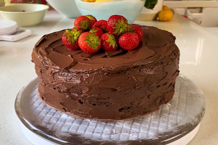 Bolo de chocolate com farinha de amêndoas