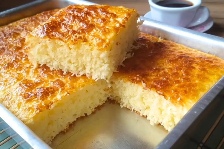 Bolo de coco sem farinha de trigo