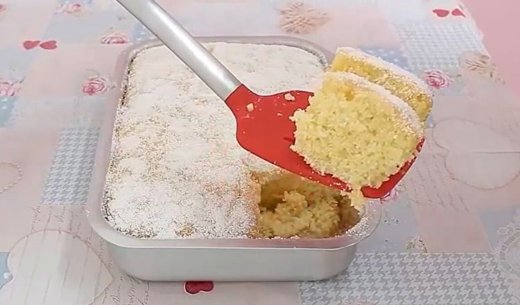 Bolo de Fanta laranja de liquidificador