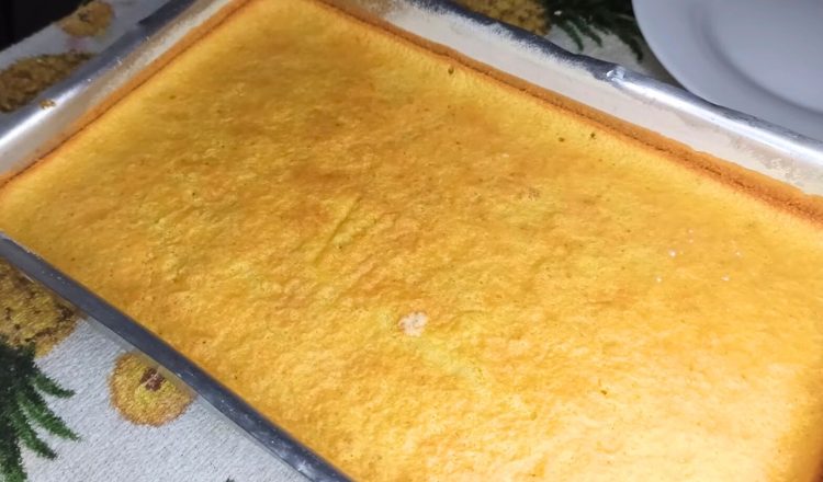 Bolo de laranja com leite de coco