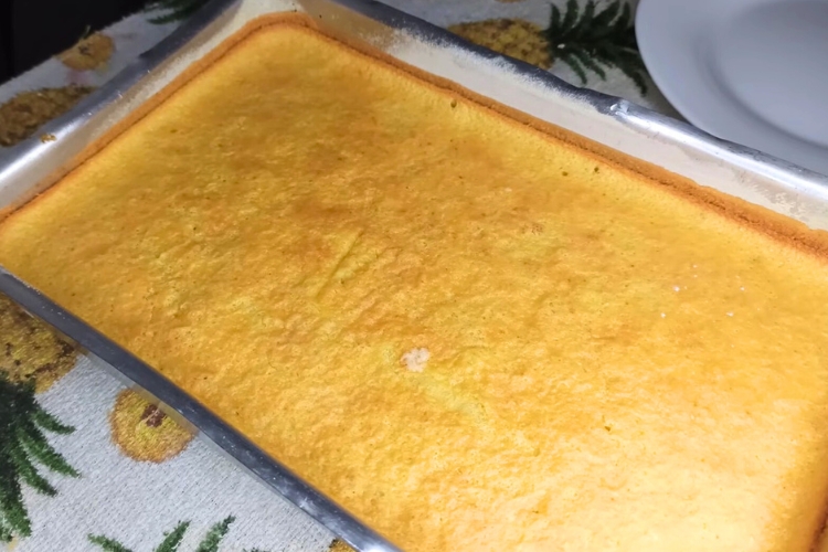 Bolo de laranja com leite de coco