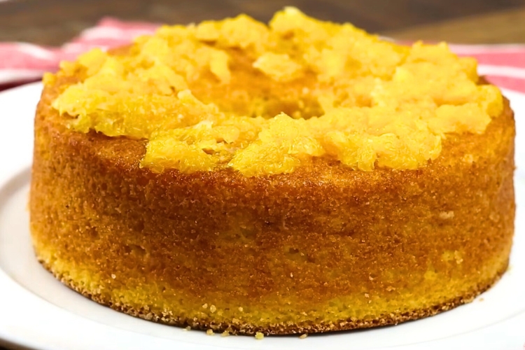 Bolo de laranja sem açúcar