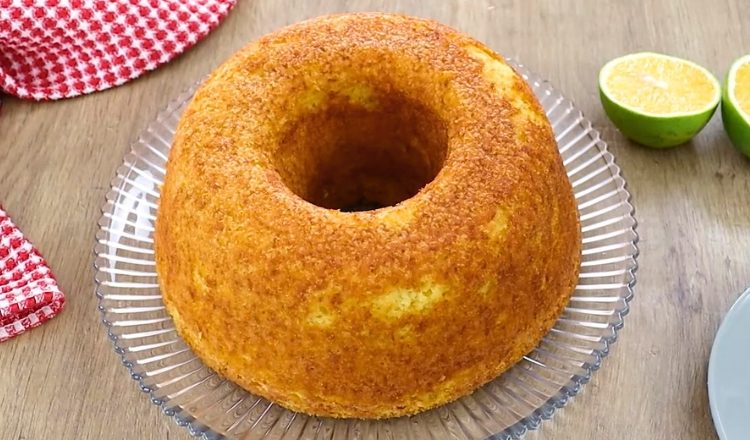 Bolo de laranja com 2 ovos