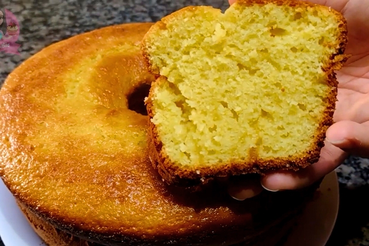 Bolo de laranja sem leite