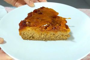 Bolo de maçã sem leite