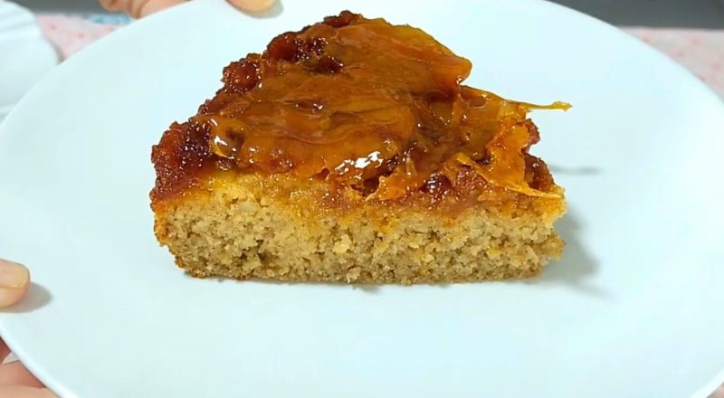 Bolo de maçã sem leite
