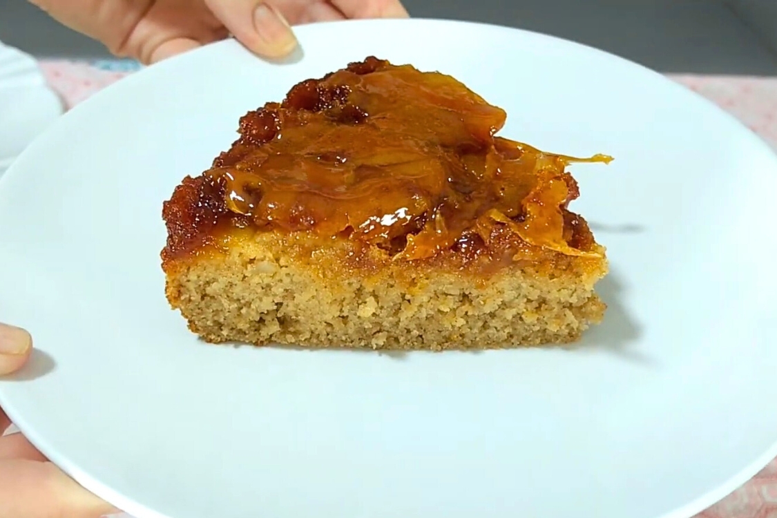 Bolo de maçã sem leite
